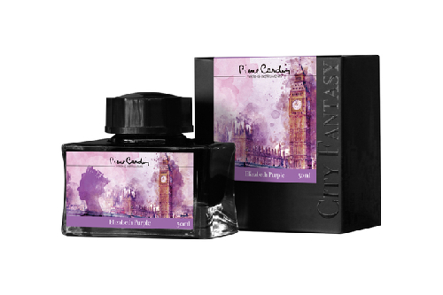 Флакон чернил Pierre Cardin 50мл, серия CITY FANTASY цвет Elizabeth Purple (Лиловый Элизабет)