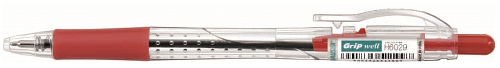 Шариковая ручка Hauser Grip-Well, пластик, цвет красный