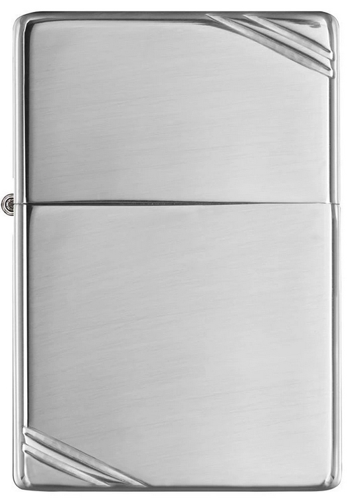 Зажигалка ZIPPO Vintage™с покрытием High Polish Chrome, латунь/сталь, серебристая, 38x13x57 мм