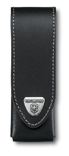 Чехол на ремень VICTORINOX для ножей 111 мм толщиной до 3 уровней, кожаный, чёрный