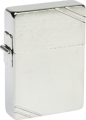 Зажигалка ZIPPO 1935 Replica™ с покрытием Brushed Chrome, латунь/сталь, серебристая, 37x13x52 мм