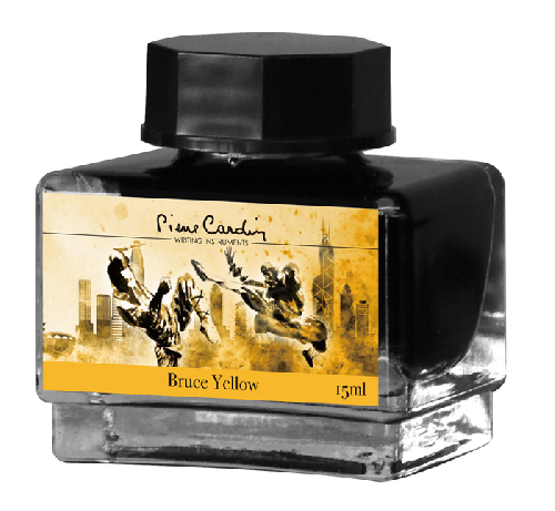 Флакон чернил Pierre Cardin 15мл, серия CITY FANTASY цвет Bruce Yellow (Желтый Брюс)