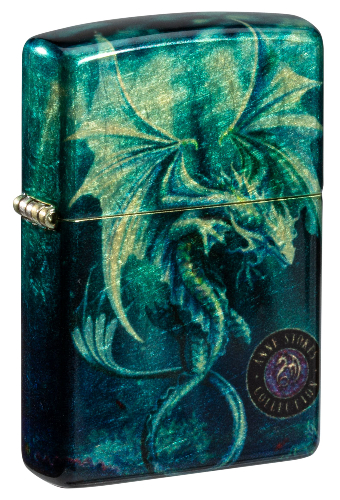 Зажигалка ZIPPO Anne Stokes с покрытием 540 Tumbled Brass, латунь/сталь, разноцветная, 38x13x57 мм