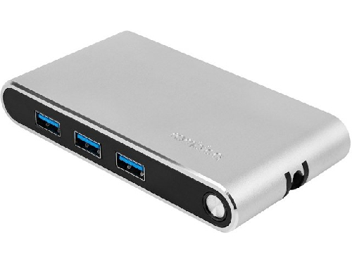 Хаб 8-в-1 Type-C Hermes, USB 3.0 x 3, Type-C PD, HDMI, LAN, картридер