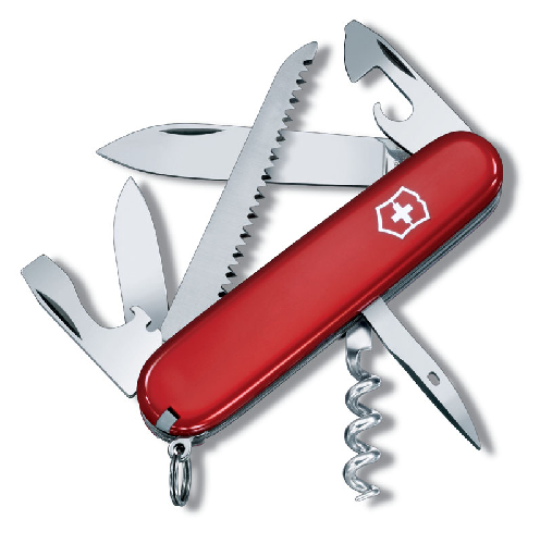 Нож перочинный VICTORINOX Camper, 91 мм, 13 функций, красный