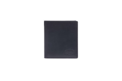 Бумажник KLONDIKE Dawson, натуральная кожа в черном цвете, 9,5 х 2 х 10,5 см