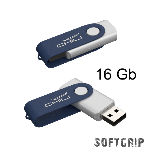 Флеш-карта "Vostok SOFTGRIP", объем памяти 16GB, покрытие softgrip