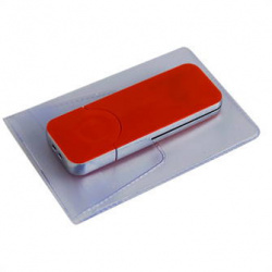 USB-Flash накопитель (флешка) "BIG",  4 Gb, с красной подсветкой. Красный
