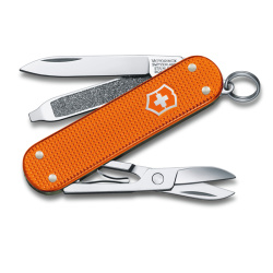 Нож-брелок VICTORINOX Classic Alox LE 2021, 58 мм, 5 функций, алюминиевая рукоять, оранжевый