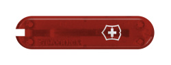 Передняя накладка для ножей VICTORINOX 58 мм, пластиковая, полупрозрачная красная
