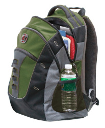 Рюкзак WENGER 16", зеленый, полиэстер, 38 x 25 x 49 см, 27 л