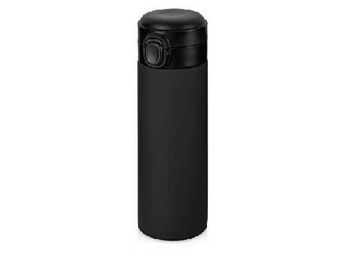 Вакуумная термокружка c кнопкой Guard, soft-touch, 400 мл, тубус