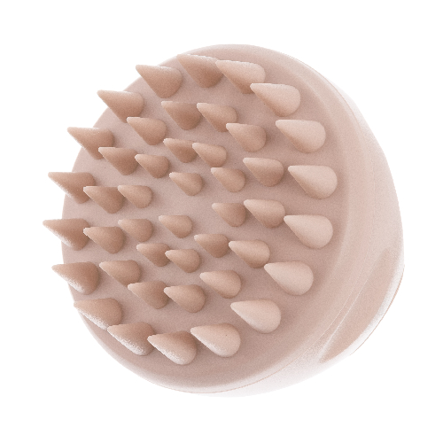 Щетка Dewal Beauty массажная для мытья головы, цвет бежевый, 8 х 8,5 см