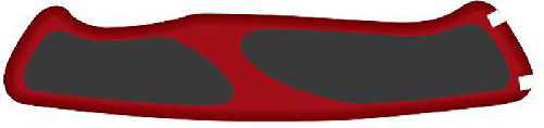 Задняя накладка для ножей VICTORINOX 130 мм, нейлоновая, красно-чёрная