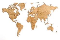 Деревянная карта мира World Map Wall Decoration Exclusive