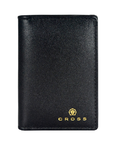 Визитница Cross Concordia Black, кожа наппа, гладкая, чёрный, 10,5 х 7,5 х 2 см