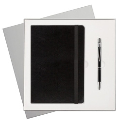 Подарочный набор Voyage BtoBook, черный (ежедневник