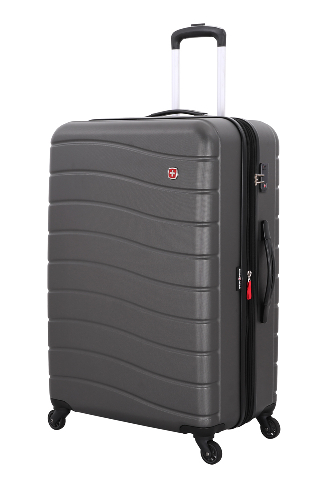Чемодан SWISSGEAR ALVERSTONE, серый, AБC-пластик, 51,5 x 31 x 77 см, 96 л