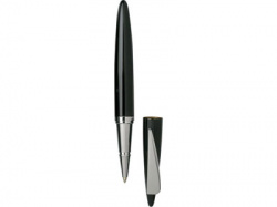 Ручка роллер Jean-Louis Scherrer модель Inclination черная с серебром