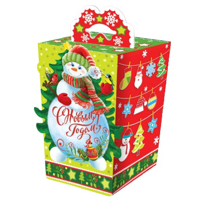 №2 СНЕГОВИКИ 500 грамм новогодний подарок классический