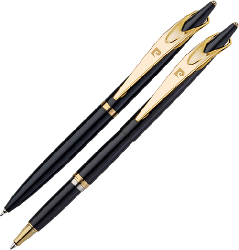 Набор Pierre Cardin PEN&PEN: ручка шариковая + роллер. Цвет - черный. Упаковка Е или E-1