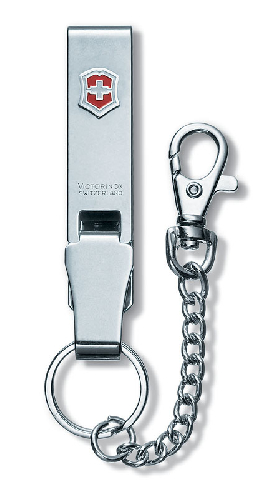 Подвеска на ремень VICTORINOX "Multiclip", с карабином, кольцом для ключей и цепочкой, металлическая