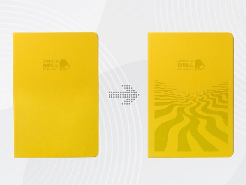 Бизнес-блокнот А5 C2 soft-touch с УФ-печатью