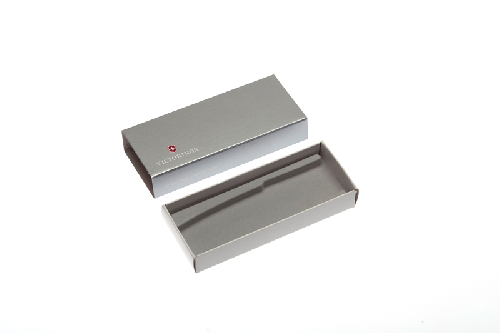Коробка для ножей VICTORINOX 111 мм толщиной до 2 уровней, картонная, серебристая