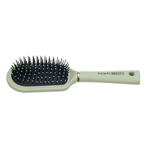 Щетка Dewal Beauty серия "Магия" массажная, оливковая, 9 рядов