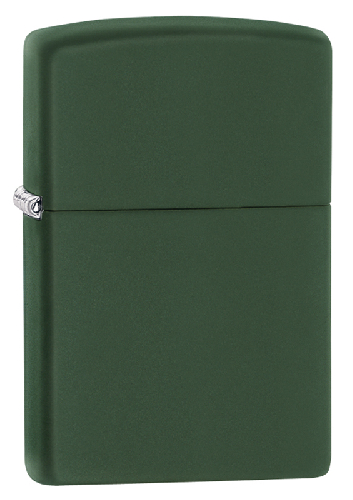 Зажигалка ZIPPO Classic с покрытием Green Matte, латунь/сталь, зелёная, матовая, 38x13x57 мм