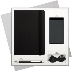 Подарочный набор Portobello/Canyon BtoBook черный (Ежедневник недат А5, Ручка