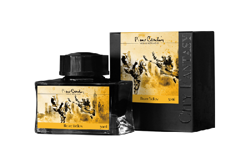 Флакон чернил Pierre Cardin 50мл, серия CITY FANTASY цвет Bruce Yellow (Желтый Брюс)