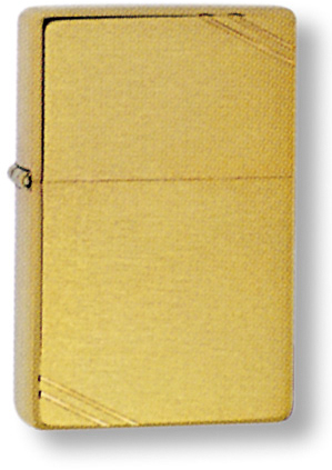 Зажигалка ZIPPO 1937 Vintage™ с покрытием Brushed Brass, латунь/сталь, золотистая, 38x13x57 мм