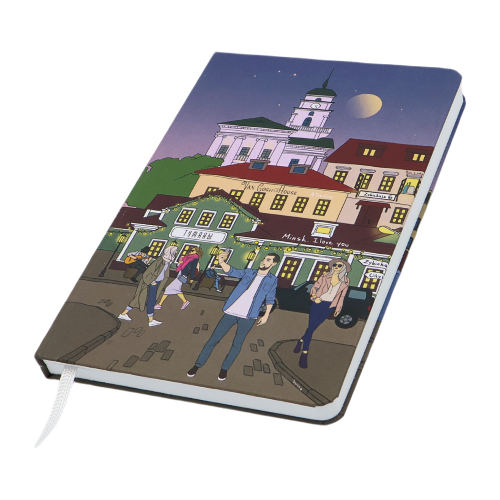 Записная книжка A6 Dziuna  в клетку