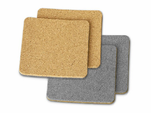 Набор костеров из пробки с фетром Grit