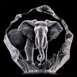 Скульптура хрустальная "Слон"