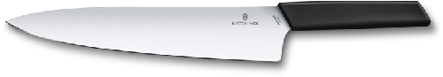 Нож разделочный VICTORINOX Swiss Modern, 25 см, нержавеющая сталь / синтетический материал, чёрный