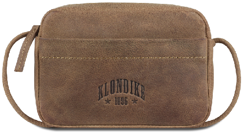 Сумка женская KLONDIKE YUKON «Maya», натуральная кожа в светло-коричневом цвете, 17 х 12 х 4 см