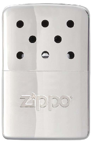 Каталитическая грелка ZIPPO, с покрытием High Polish Chrome, серебристая, на 6 ч, 51x15x74 мм
