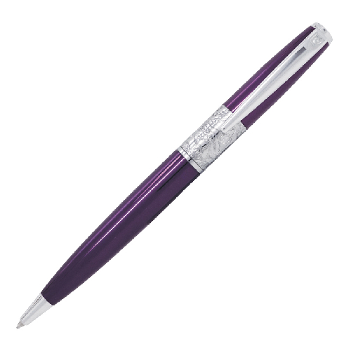 Ручка шариковая Pierre Cardin BARON. Цвет - розовый металлик. Упаковка В.