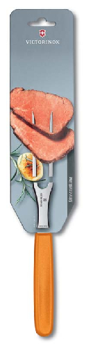 Вилка разделочная VICTORINOX 15 см, оранжевая, в картонном блистере