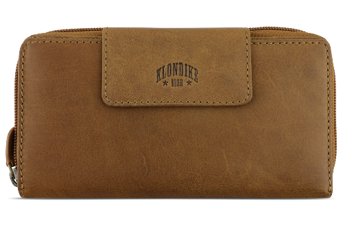 Кошелек KLONDIKE RUSH «Sheila», натуральная кожа в коньячном цвете, 19 х 11 х 4 см