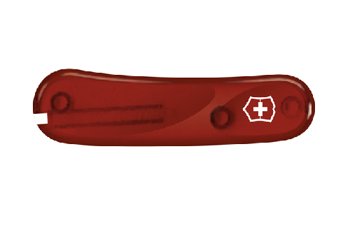 Передняя накладка для ножей VICTORINOX 85 мм, пластиковая, полупрозрачная красная