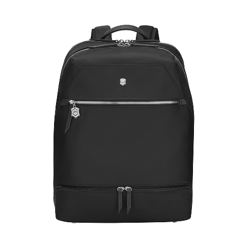 Рюкзак VICTORINOX Victoria Signature Deluxe Backpack, черный, нейлон/кожа, 32x18x39 см