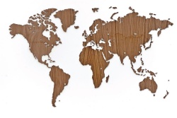 Деревянная карта мира World Map Wall Decoration Exclusive