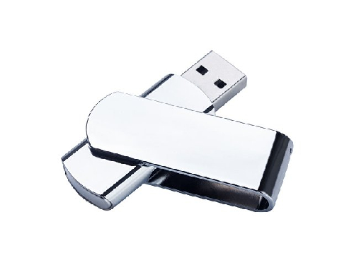 USB 2.0- флешка на 16 Гб матовая поворотная