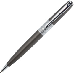 Ручка шариковая Pierre Cardin BARON, цвет - серый. Упаковка В.