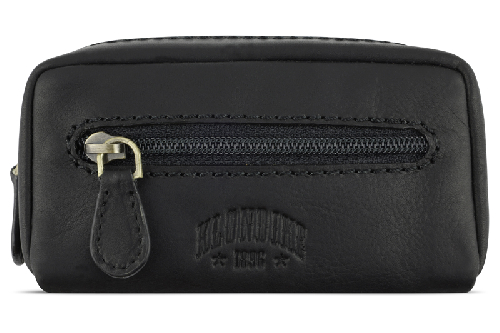 Ключница KLONDIKE RUSH «Harvey», натуральная кожа в черном цвете, 11 х 5,5 х 3,5 см