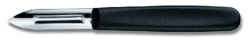 Нож для чистки картофеля VICTORINOX, двустороннее лезвие, чёрный