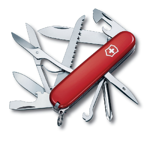 Нож перочинный VICTORINOX Fieldmaster, 91 мм, 15 функций, красный